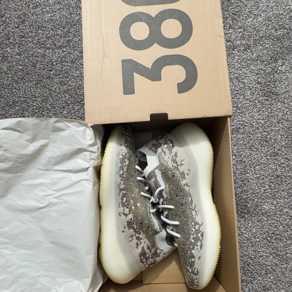 adidas gazelle silver green womens Mens Adidas Yeezy Boost 380 "Stone Salt" - GZ0472